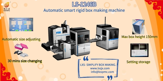 Machine d'emballage rigide complètement automatique de boîte pour des liens de carton/costumes/boîtes d'habillement