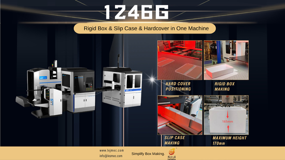 Fabricant rigide multifonctionnel automatique de boîte de LS-1246G pour la fabrication de livre à couverture dure