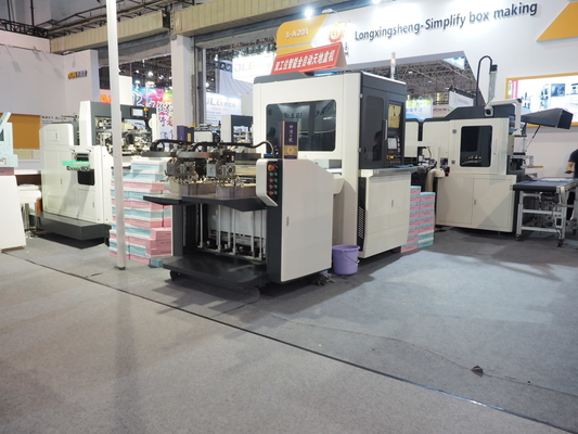Machine rigide à grande vitesse automatique de fabrication de cartons pour le carton enveloppant la boîte