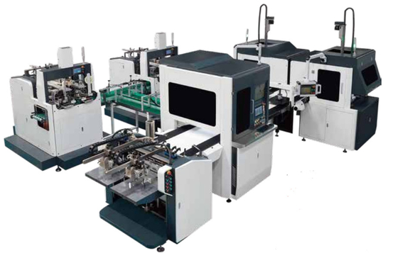 Machine rigide complètement automatique intelligente de fabrication de cartons de Bi-canal pour la boîte en plastique d'unité centrale
