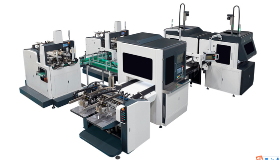 Machine rigide complètement automatique intelligente de fabrication de cartons de Bi-canal pour la boîte en plastique d'unité centrale