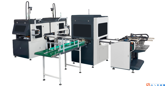 Machine rigide automatique entièrement intelligente de fabrication de cartons de boîte de Double-station pour la boîte de bracelet