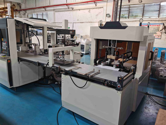 Machine rigide complètement automatique de fabrication de cartons de couvercle et de cadeau de base avec le positionnement visuel
