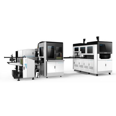 Double système d'emballage de boîte de cadeau de mariage de machine dure rigide intelligente de fabrication de cartons